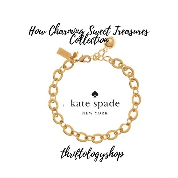 Kate Spade How Charming Sweet Treasures Collection Charm Starter Bracelet Gold